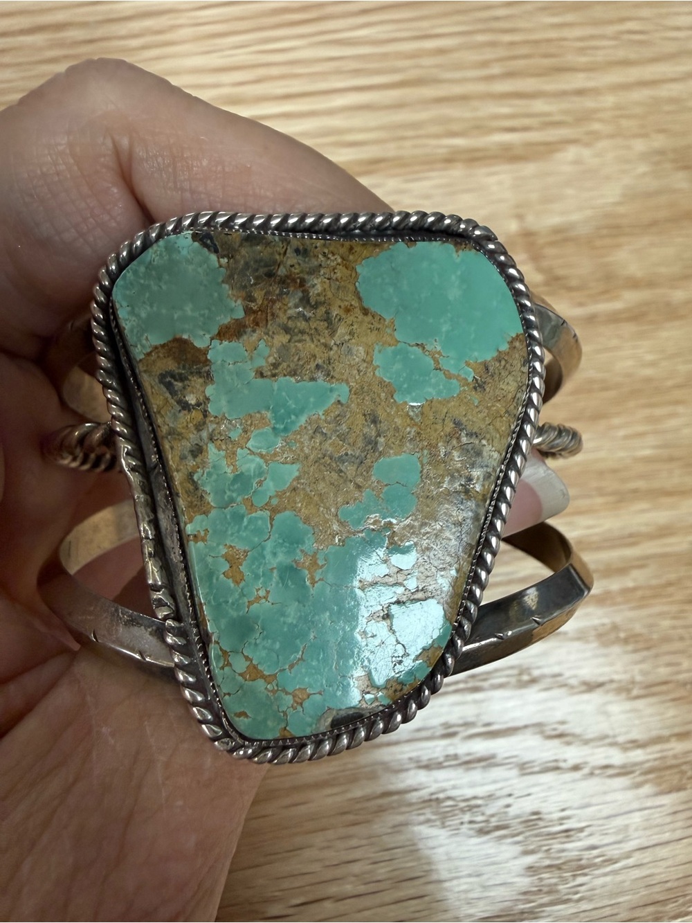 Royston Turquoise Sterling Silver Cuff Bracelet